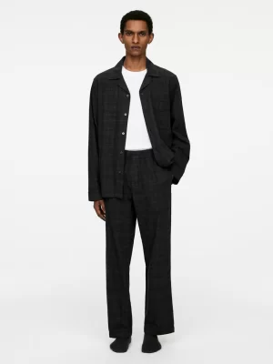 Tenues Décontractées-ARKET Pantalon de pyjama en flanelle gris
