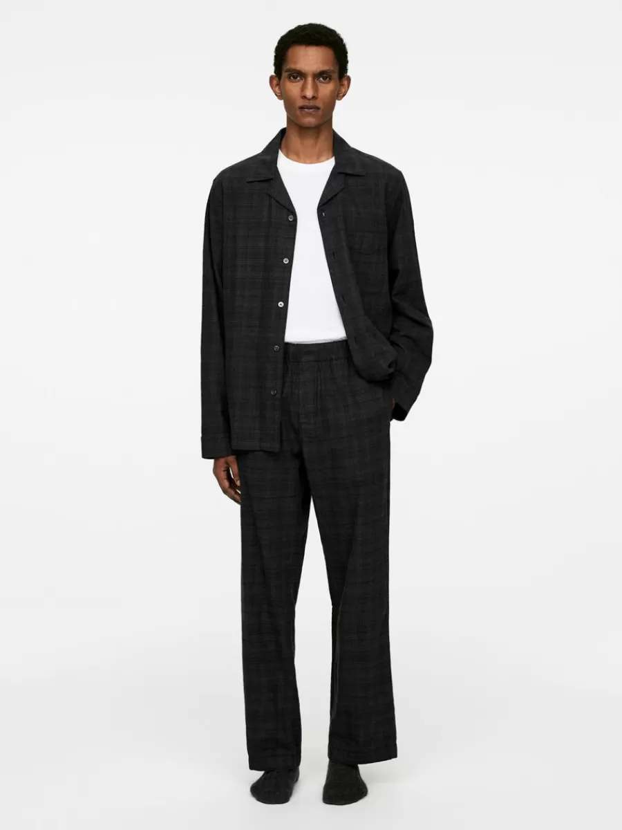 Tenues Décontractées-ARKET Pantalon de pyjama en flanelle gris