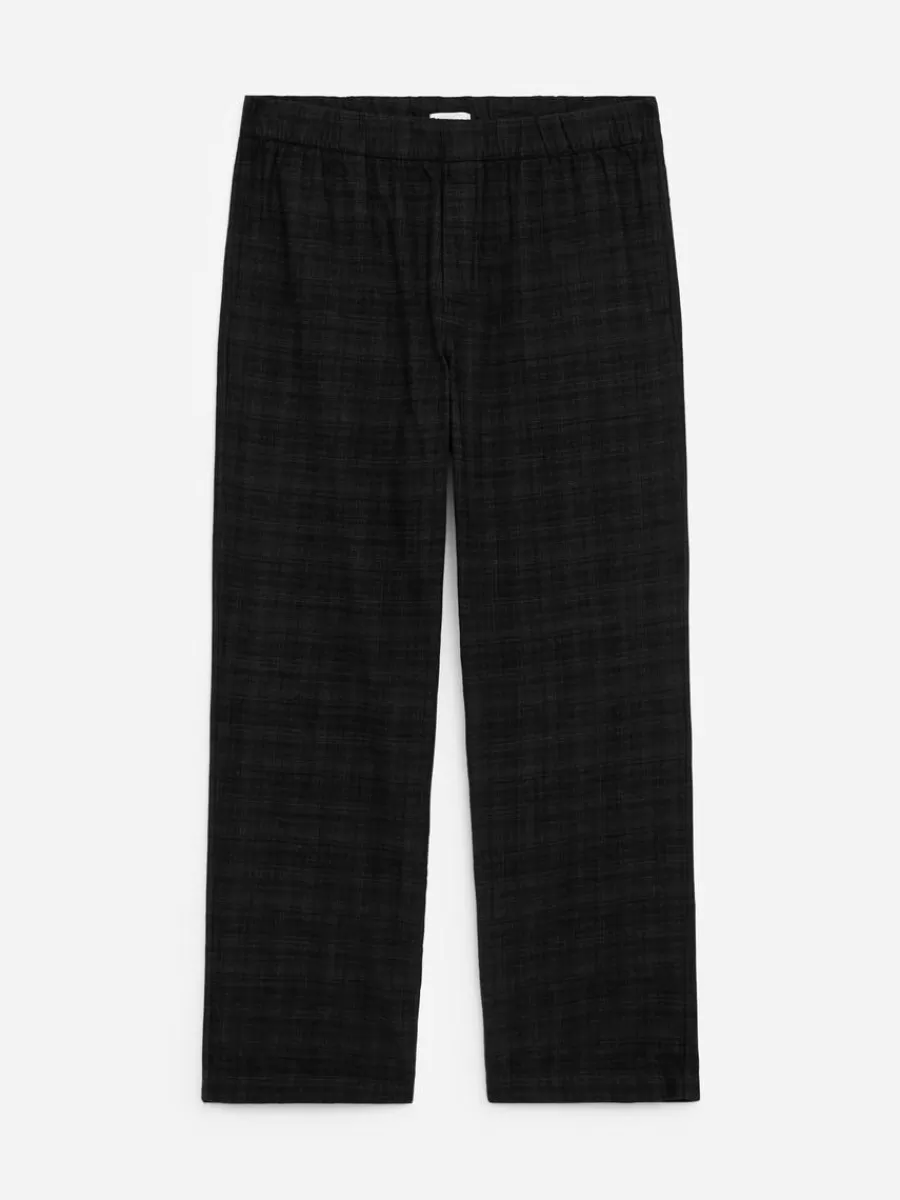 Tenues Décontractées-ARKET Pantalon de pyjama en flanelle gris