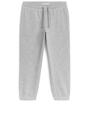Pantalons | Pantalons-ARKET Pantalon de survêtement en tissu éponge Gris chiné