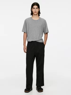 Tenues Décontractées | Pantalons-ARKET Pantalon de survêtement en tissu éponge Noir
