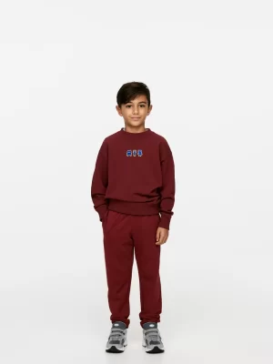Pantalons | Pantalons-ARKET Pantalon de survêtement en tissu éponge Bordeaux
