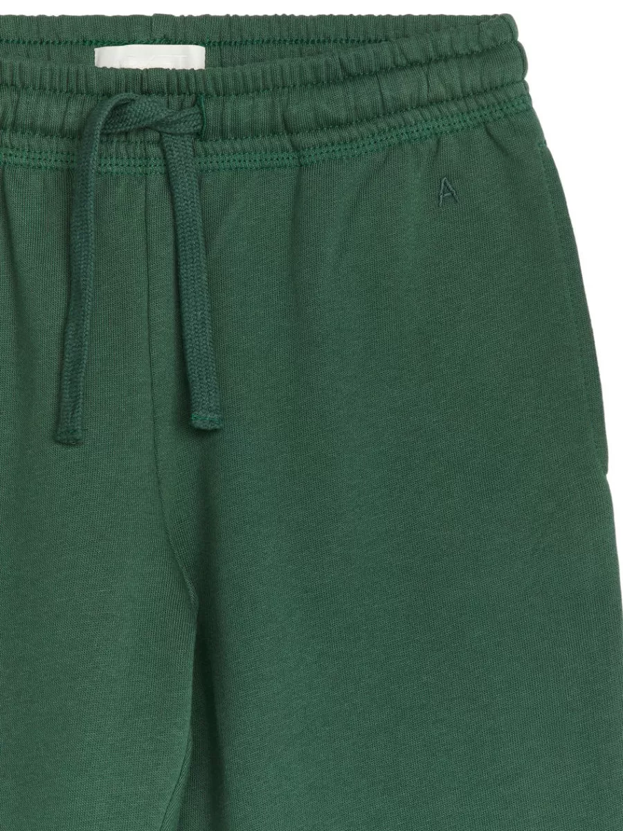 Pantalons | Pantalons-ARKET Pantalon de survêtement en tissu éponge Vert foncé