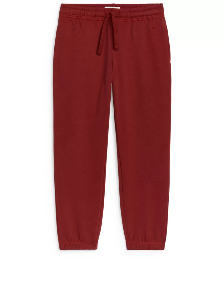 Pantalons | Pantalons-ARKET Pantalon de survêtement en tissu éponge Bordeaux