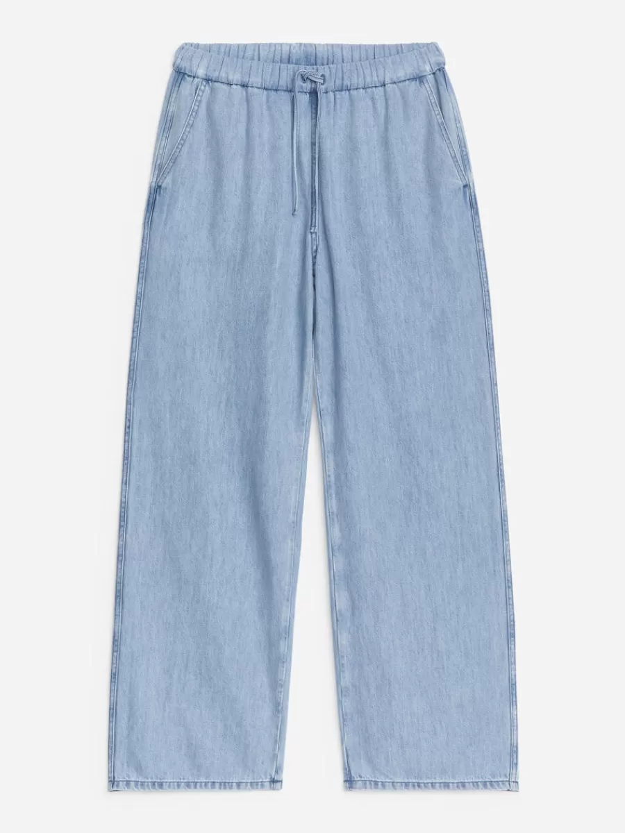 Tenues Décontractées | Jeans-ARKET Pantalon en jean avec cordon de serrage Bleu