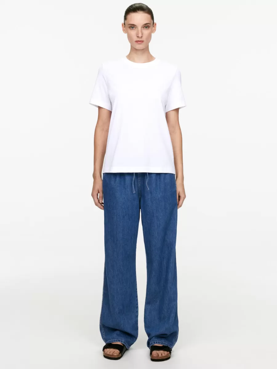 Tenues Décontractées | Jeans-ARKET Pantalon en jean avec cordon de serrage Bleu délavé
