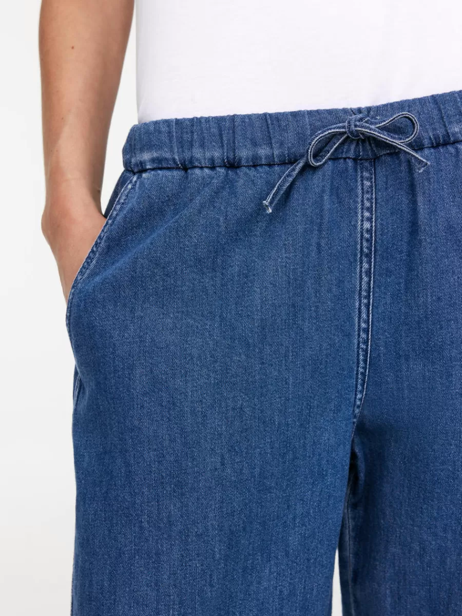 Tenues Décontractées | Jeans-ARKET Pantalon en jean avec cordon de serrage Bleu délavé