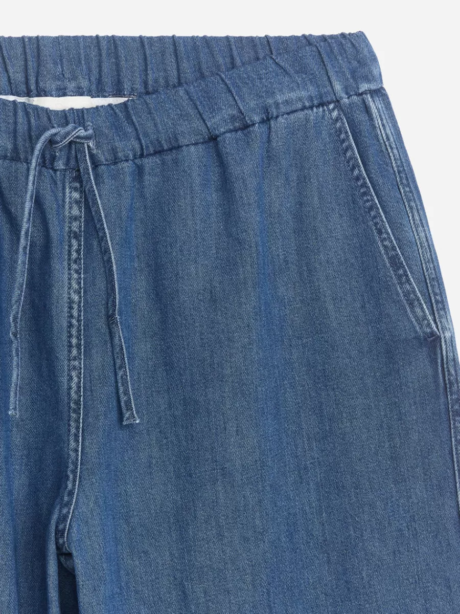 Tenues Décontractées | Jeans-ARKET Pantalon en jean avec cordon de serrage Bleu délavé