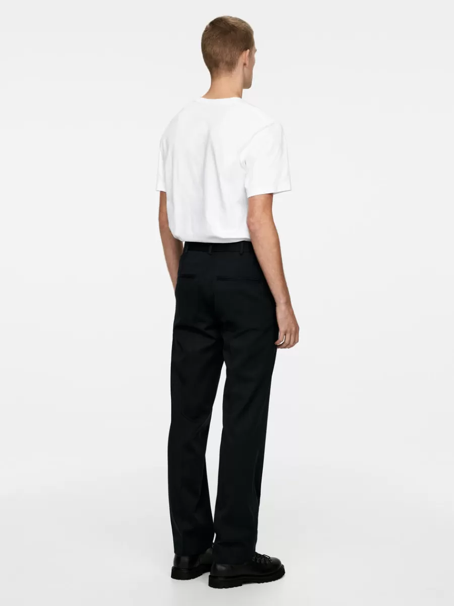 Costumes | Pantalons-ARKET Pantalon en laine et coton Noir
