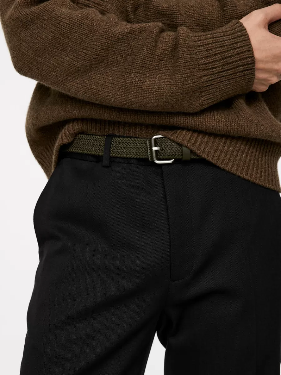 Pantalons-ARKET Pantalon en laine et coton Bleu foncé