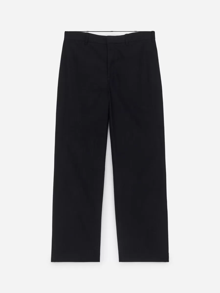 Pantalons-ARKET Pantalon en laine et coton Bleu foncé