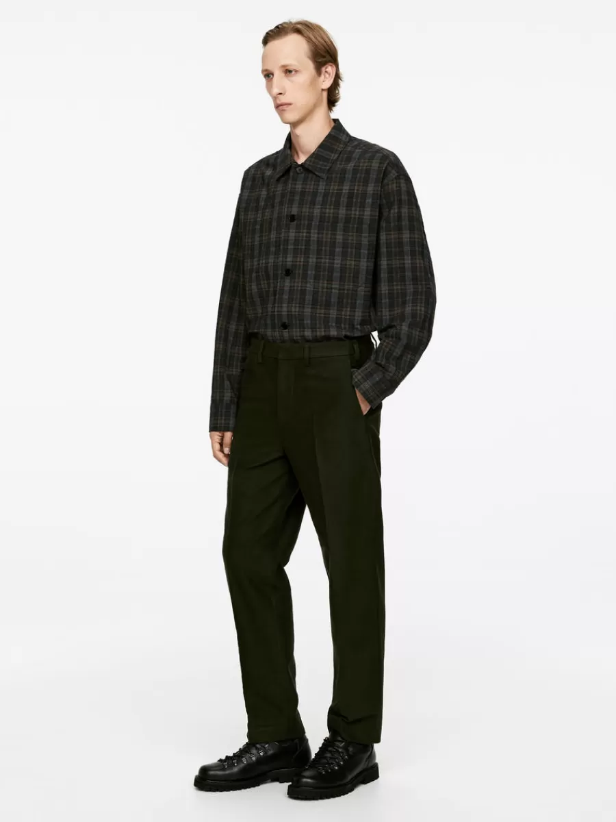 Pantalons-ARKET Pantalon en moleskine Vert foncé