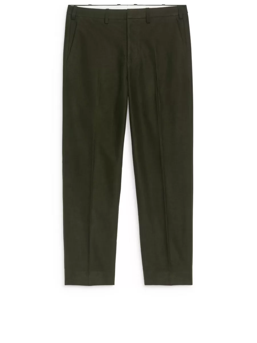 Pantalons-ARKET Pantalon en moleskine Vert foncé