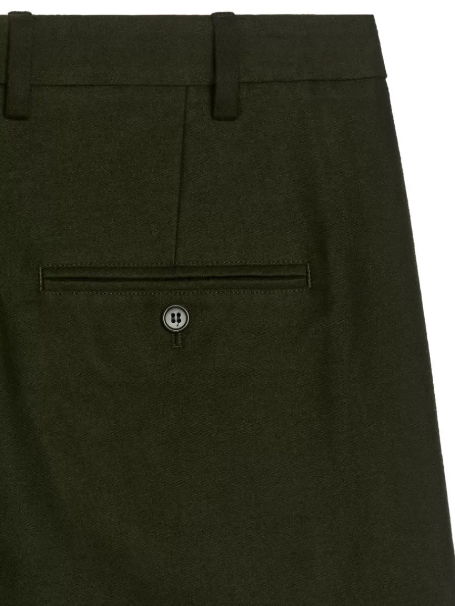 Pantalons-ARKET Pantalon en moleskine Vert foncé