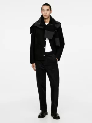 Costumes | Pantalons-ARKET Pantalon en velours côtelé Noir