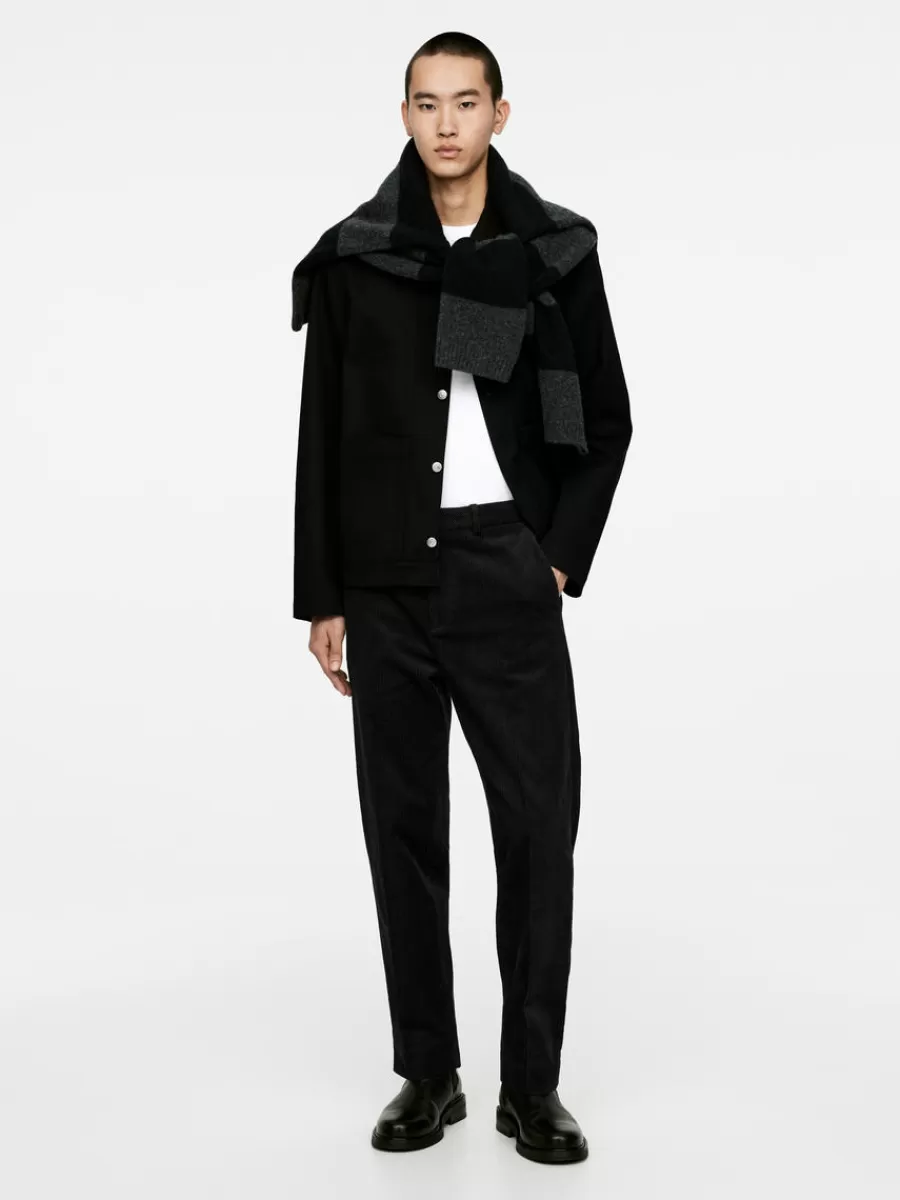 Costumes | Pantalons-ARKET Pantalon en velours côtelé Noir