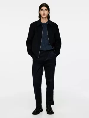 Costumes | Pantalons-ARKET Pantalon en velours côtelé Bleu foncé