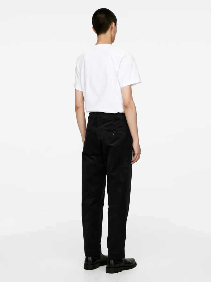 Costumes | Pantalons-ARKET Pantalon en velours côtelé Noir