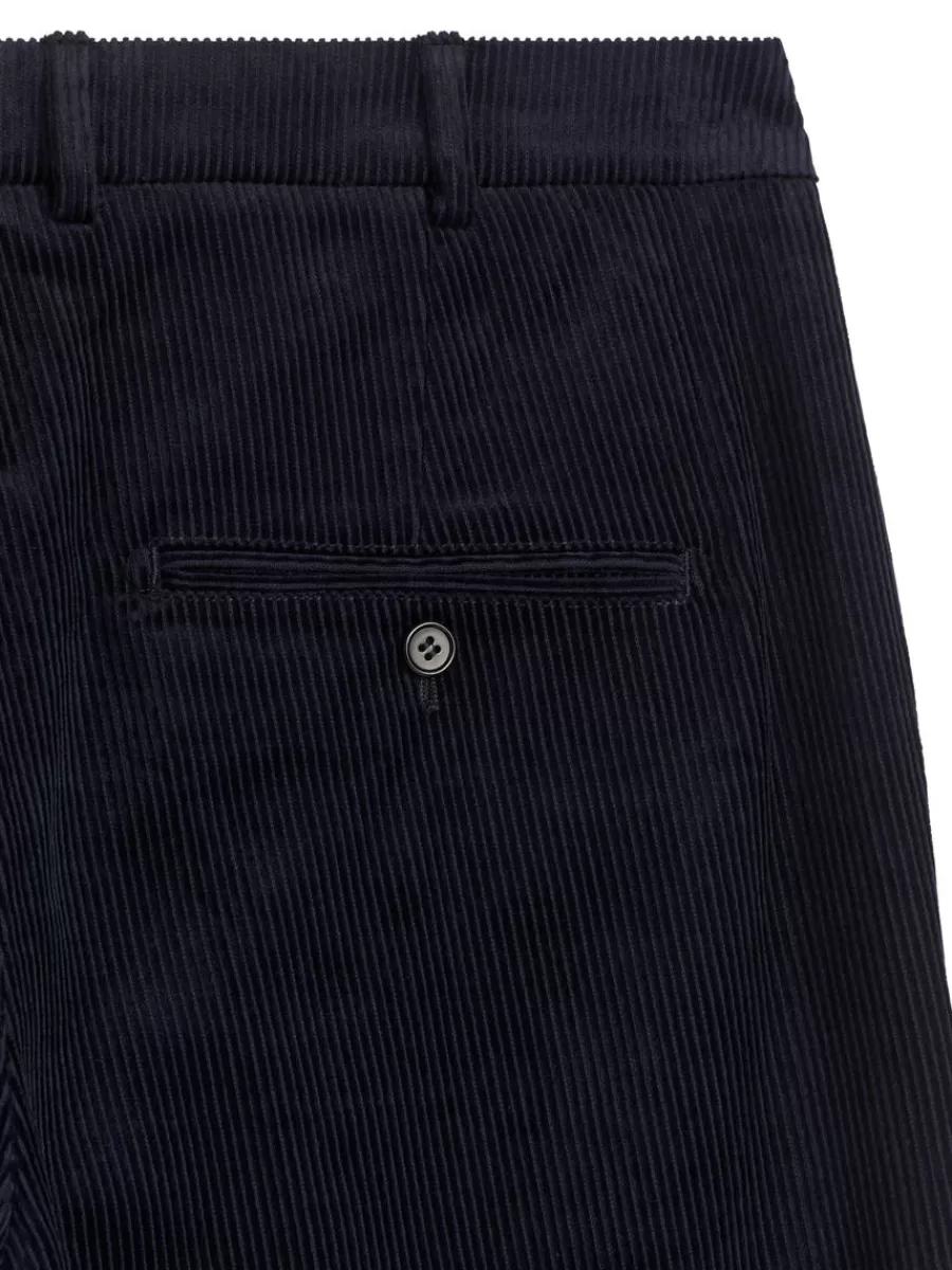 Costumes | Pantalons-ARKET Pantalon en velours côtelé Bleu foncé