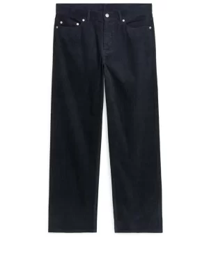 Pantalons-ARKET Pantalon en velours côtelé AMPLE Noir