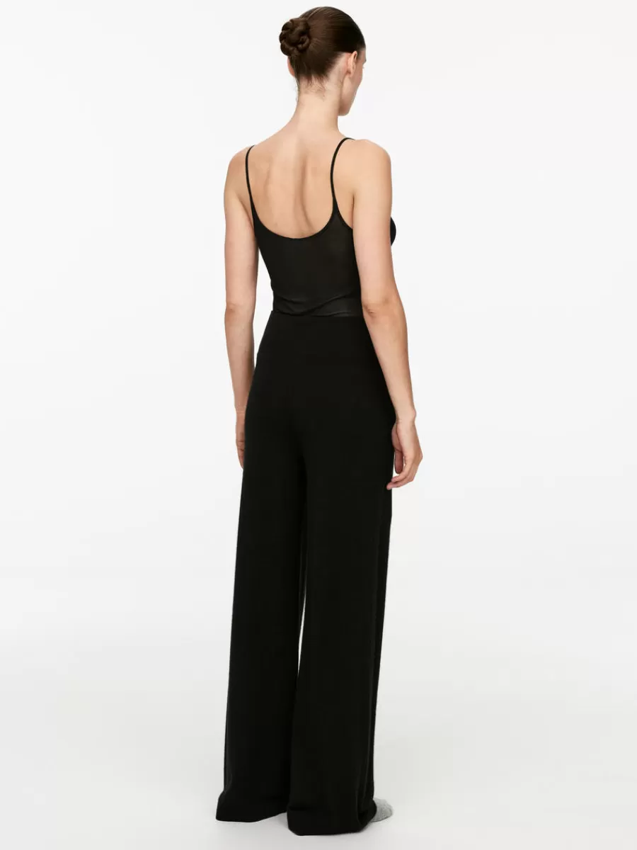 Tenues Décontractées | Mailles Et Cardigans-ARKET Pantalon large en cachemire et laine Noir