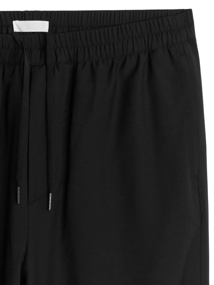 Pantalons-ARKET Pantalon large en laine Noir