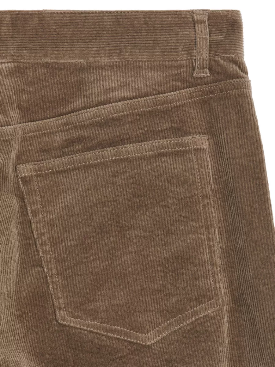 Pantalons-ARKET Pantalon large en velours côtelé Taupe
