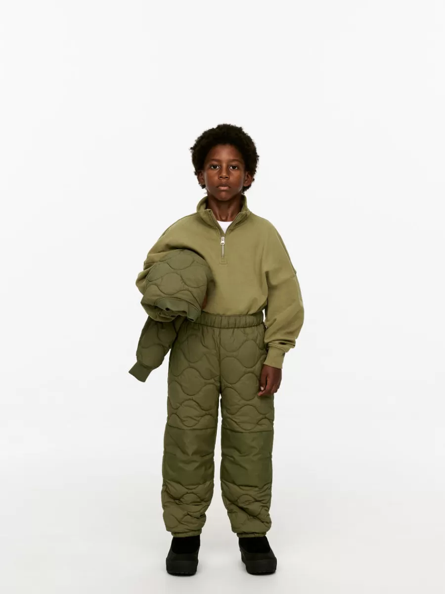 Pantalons | Manteaux Et Vestes-ARKET Pantalon matelassé Vert kaki
