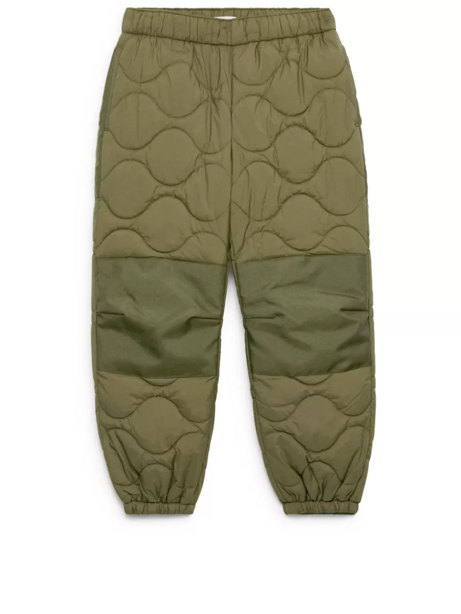 Pantalons | Manteaux Et Vestes-ARKET Pantalon matelassé Vert kaki