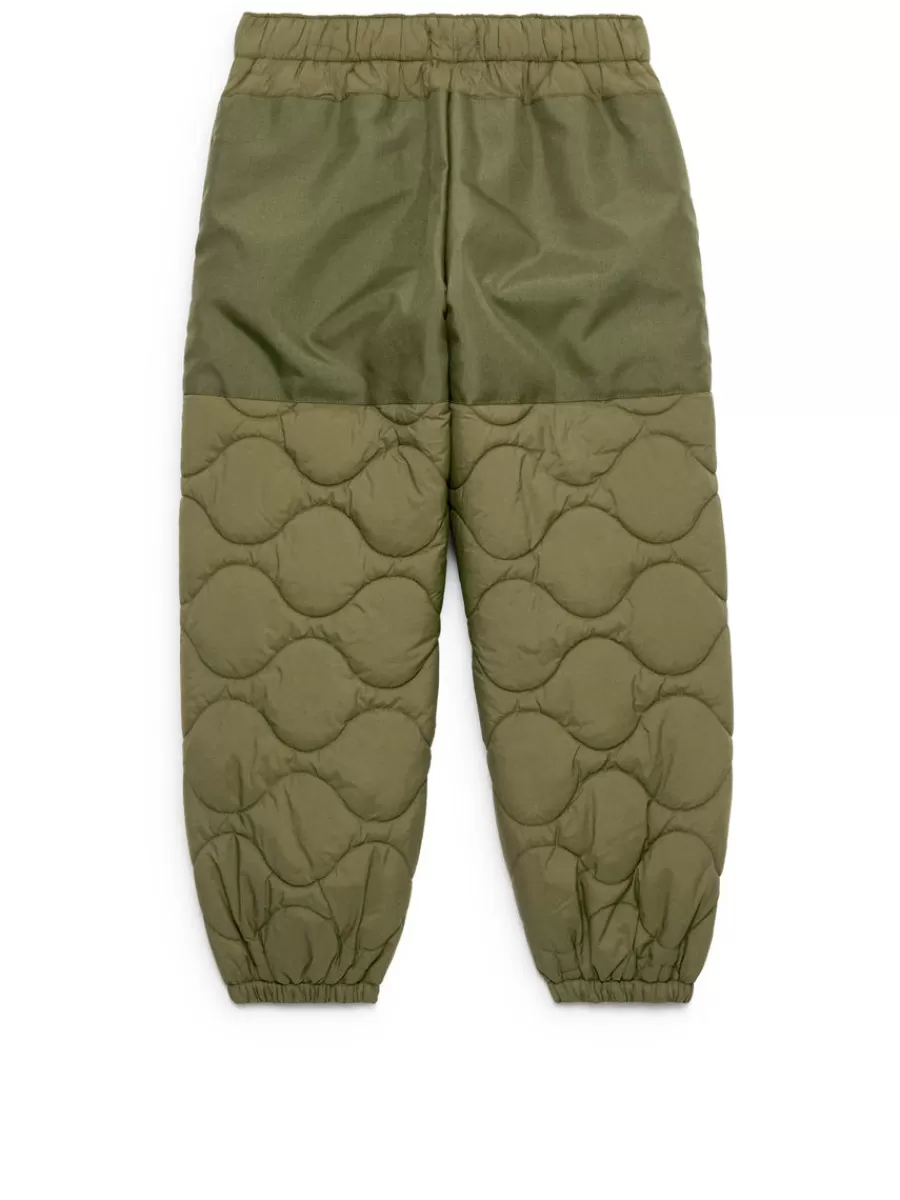 Pantalons | Manteaux Et Vestes-ARKET Pantalon matelassé Vert kaki