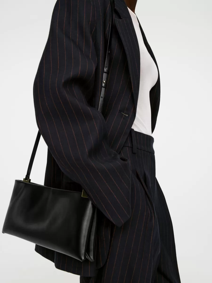 Pantalons-ARKET Pantalon plissé décontracté Bleu foncé