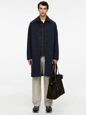 Manteaux Et Vestes-ARKET Pardessus Dark Blue