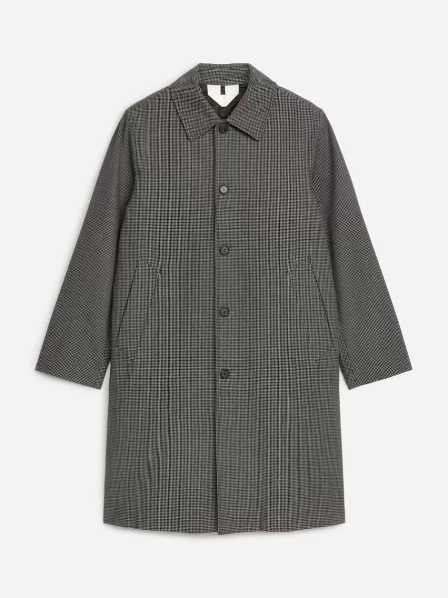 Manteaux Et Vestes-ARKET Pardessus à carreaux Gris/Noir