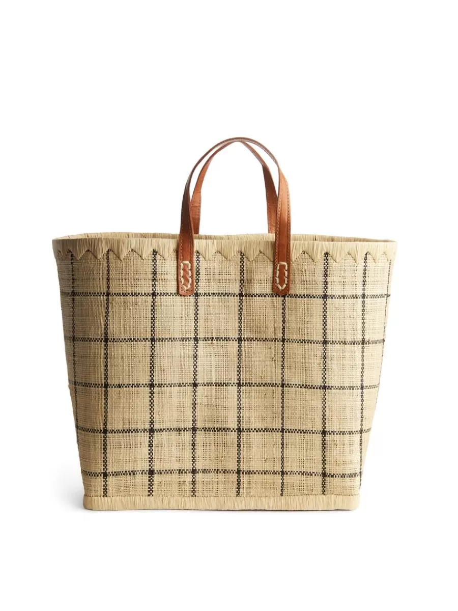 Maillots De Bain-ARKET Petit panier en raphia A World of Craft Beige / Noir
