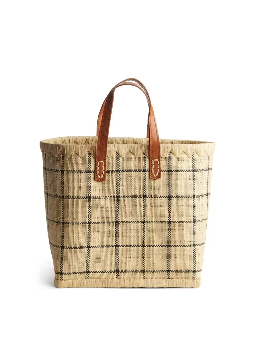 Maillots De Bain-ARKET Petit panier en raphia A World of Craft Beige / Noir
