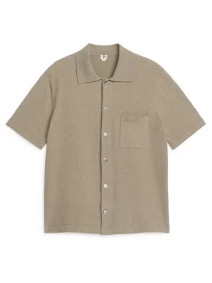 Chemises | Maille-ARKET Polo boutonné Taupe