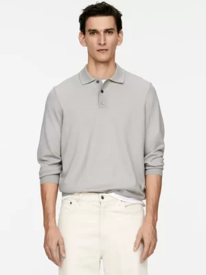 Polos | Maille-ARKET Polo en laine mérinos Taupe clair