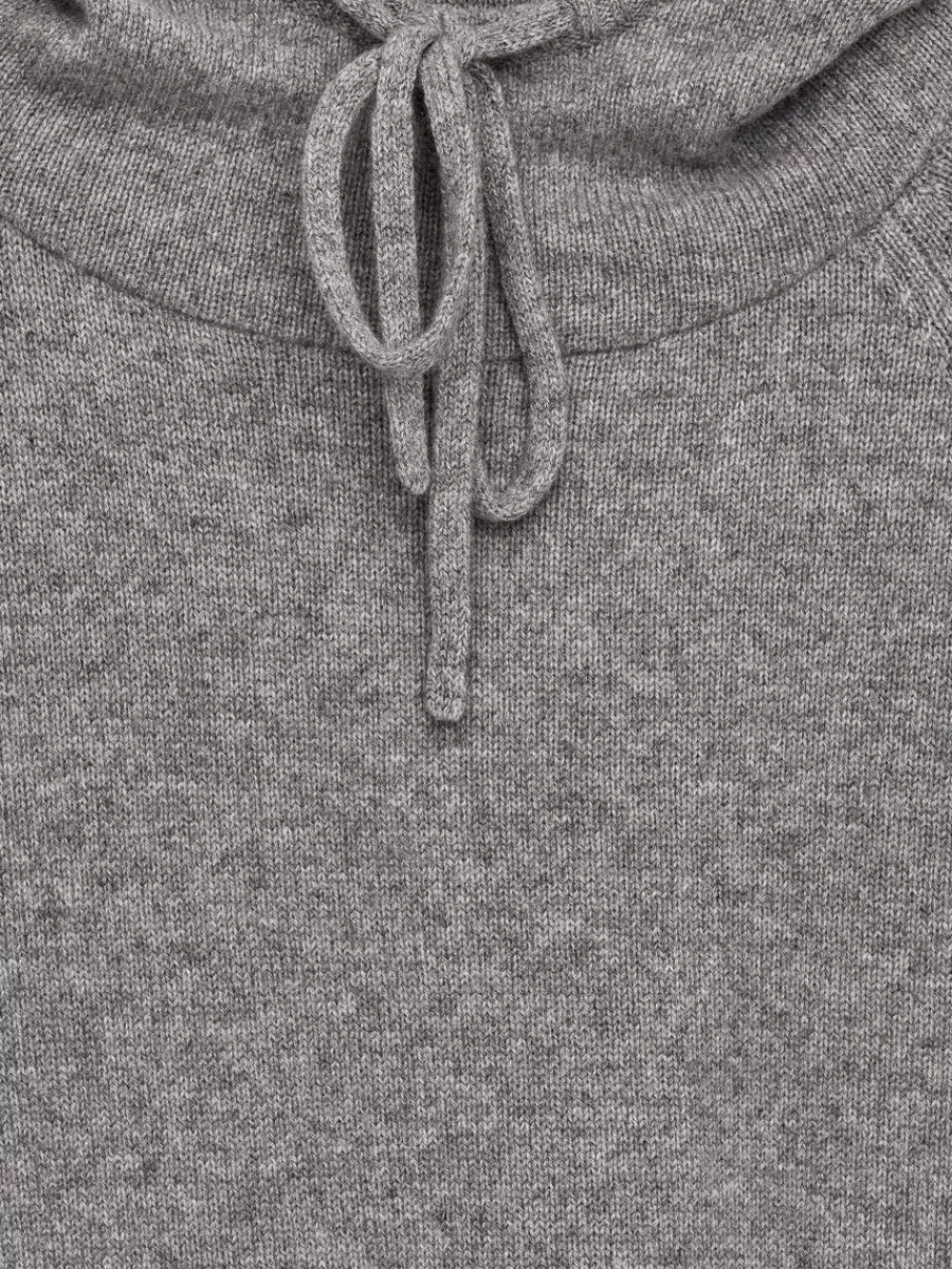 Vêtements De Sport | Mailles Et Cardigans-ARKET Pull à capuche en cachemire et laine gris