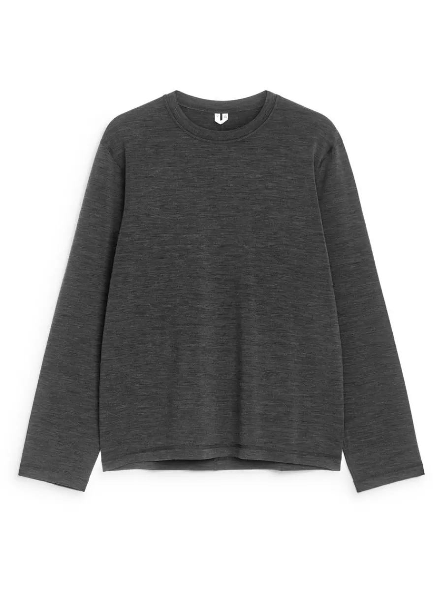 Vêtements De Sport | T-Shirts-ARKET Pull à col rond Gris foncé