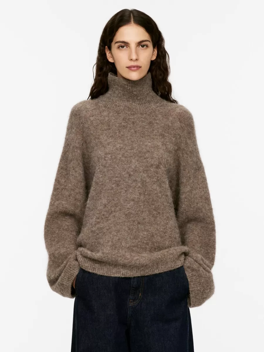Mailles Et Cardigans-ARKET Pull à col roulé Taupe chiné