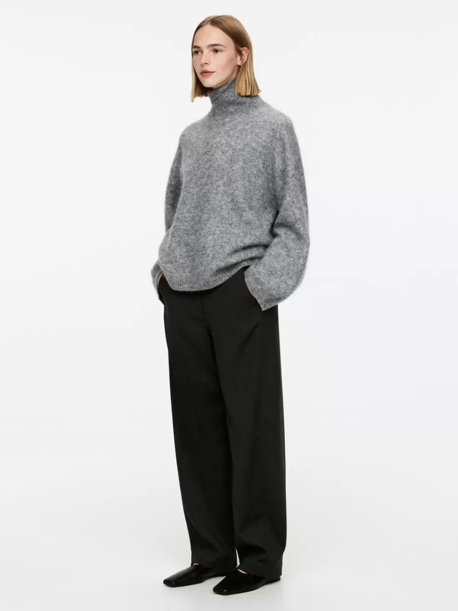 Mailles Et Cardigans-ARKET Pull à col roulé gris