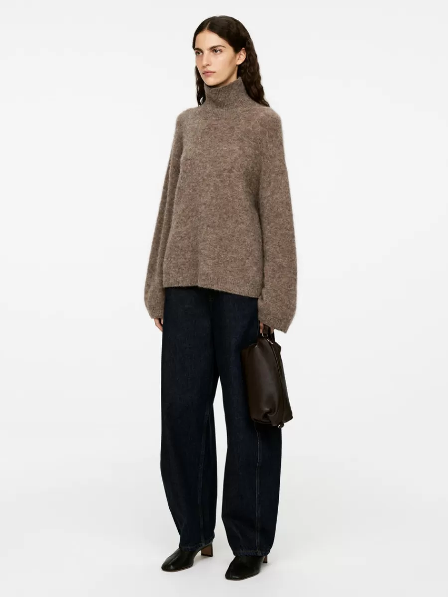 Mailles Et Cardigans-ARKET Pull à col roulé Taupe chiné