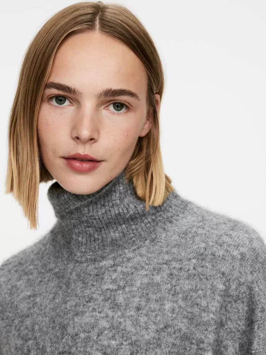 Mailles Et Cardigans-ARKET Pull à col roulé gris