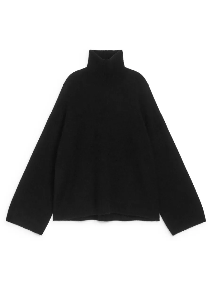 Mailles Et Cardigans-ARKET Pull à col roulé Noir