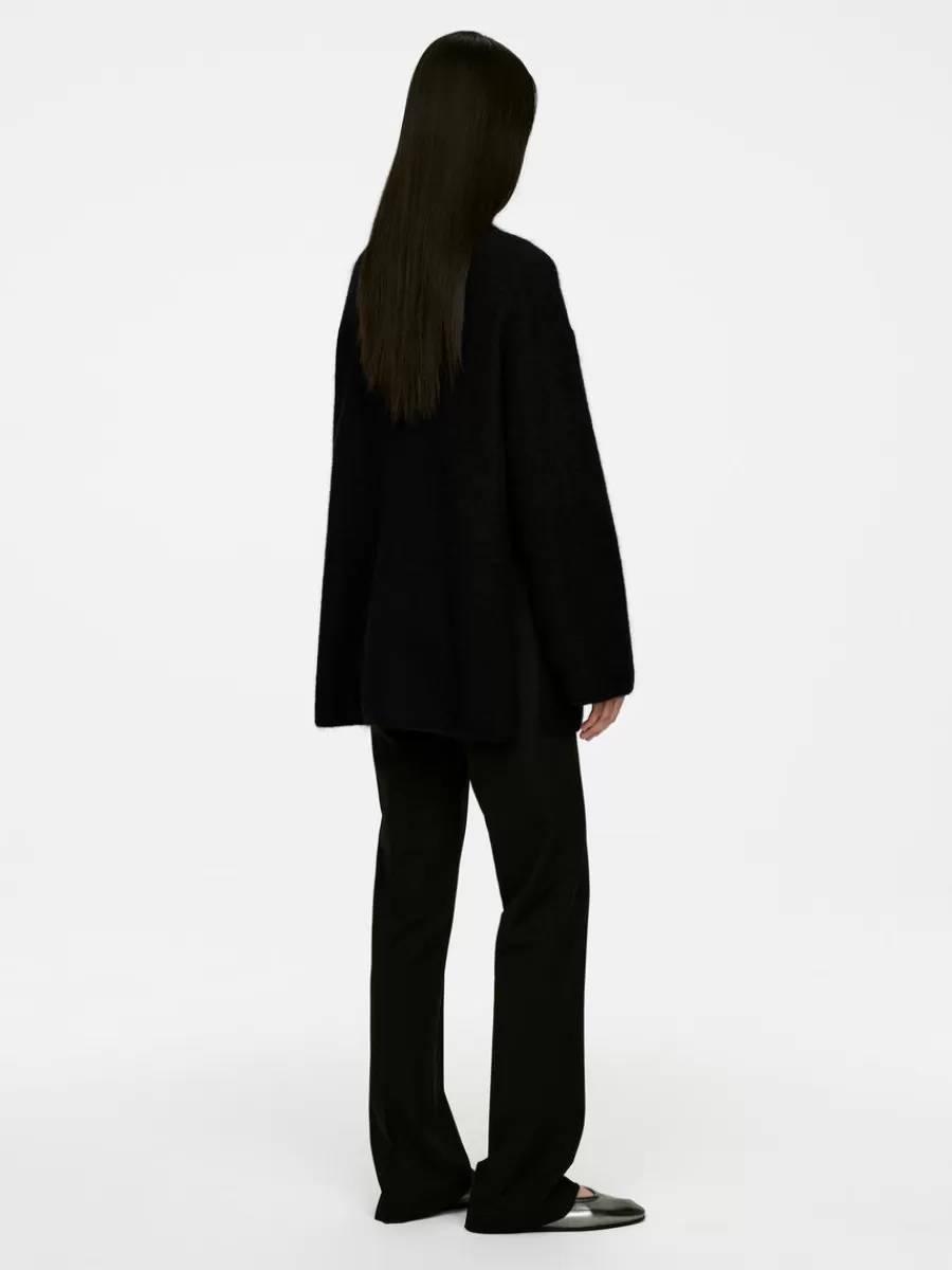 Mailles Et Cardigans-ARKET Pull col cheminée en mélange de laine et d'alpaga Noir