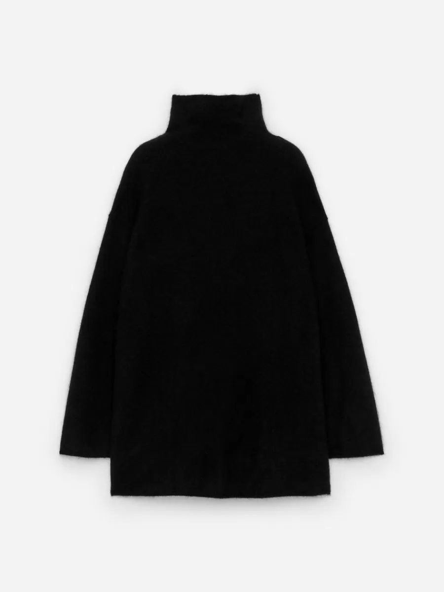 Mailles Et Cardigans-ARKET Pull col cheminée en mélange de laine et d'alpaga Noir