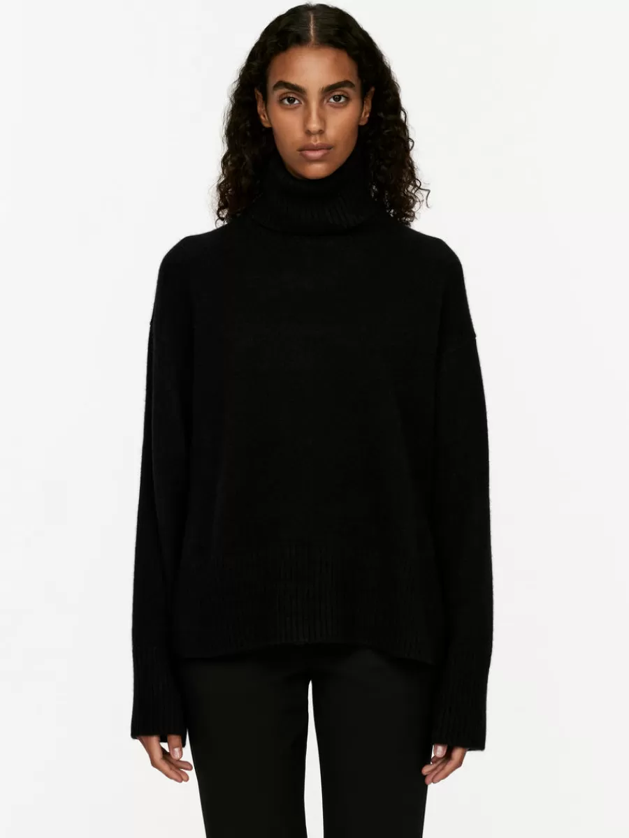 Mailles Et Cardigans-ARKET Pull col roulé en laine et cachemire Noir