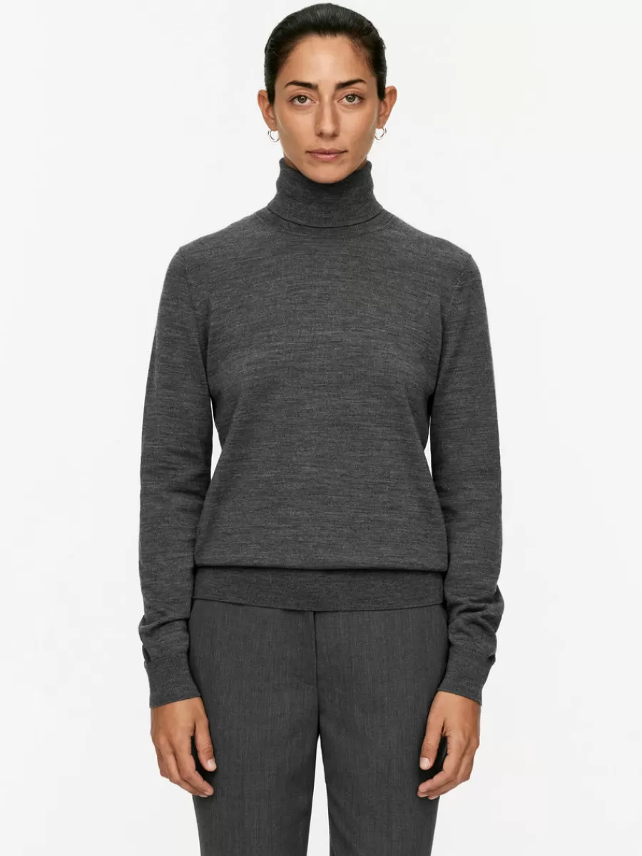 Mailles Et Cardigans-ARKET Pull col roulé en laine mérinos Gris foncé