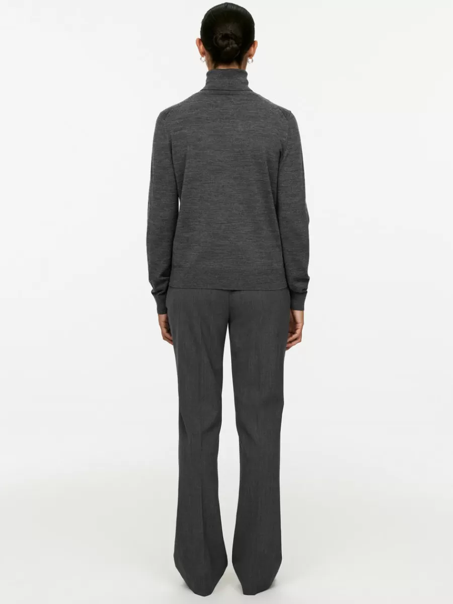 Mailles Et Cardigans-ARKET Pull col roulé en laine mérinos Gris foncé