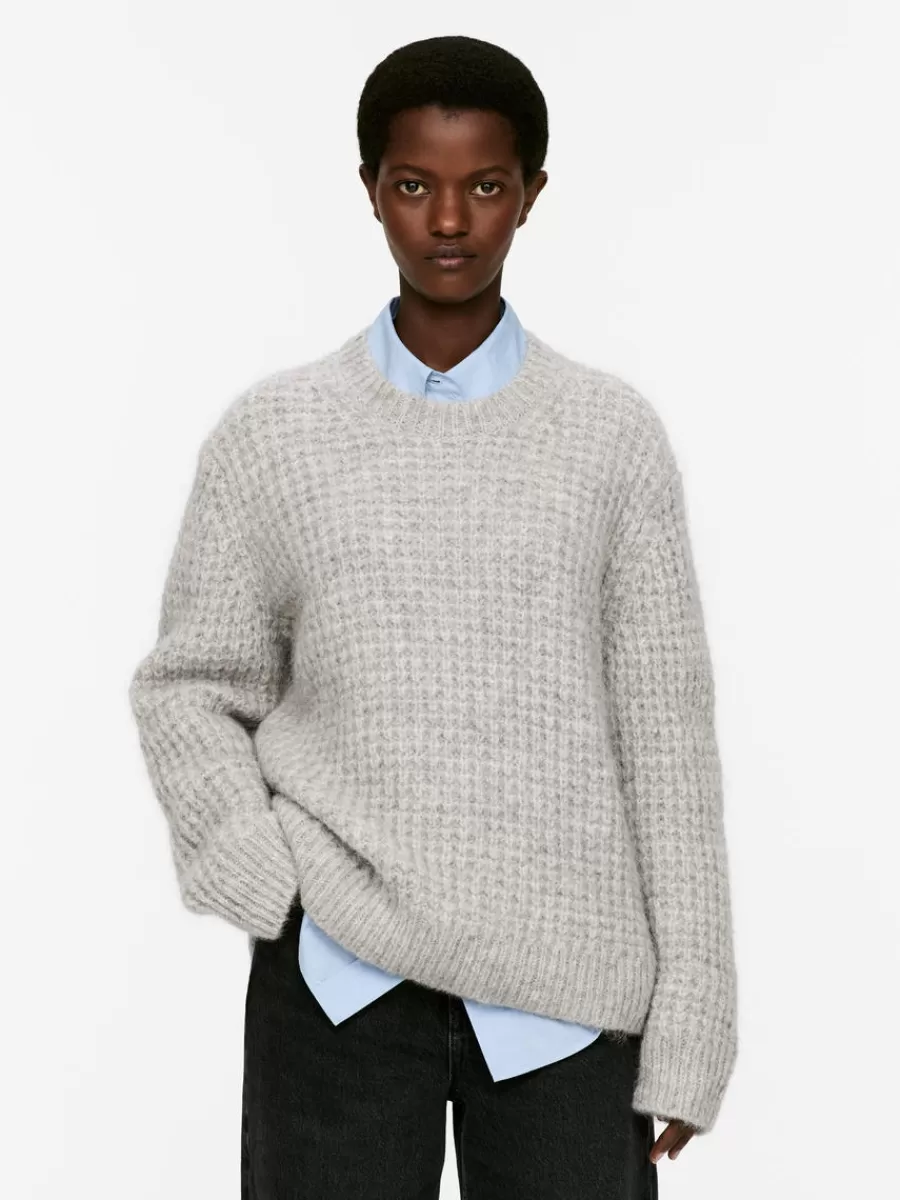 Mailles Et Cardigans-ARKET Pull décontracté en laine et alpaga gris